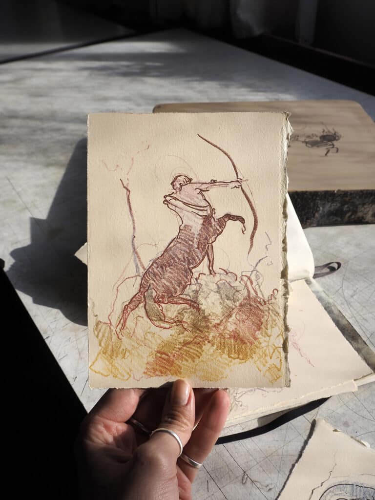 The Centaur stone lithograph editon 2024